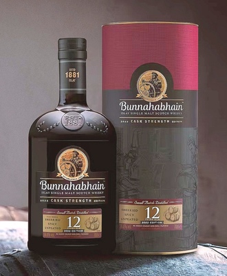 BUNNAHABHAIN 布纳哈本12年单一麦芽桶强2022版雪莉桶强 56.6度