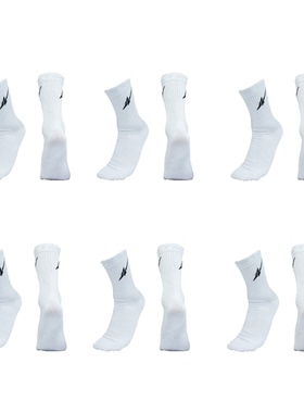 SP0 休闲袜 3.0白色(六双装)