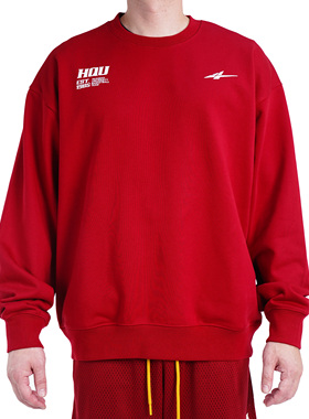 2025SPOxHQU 套头卫衣 深红