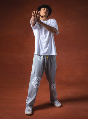 SPOx谢维安李同款生活卫裤  全白LOGO