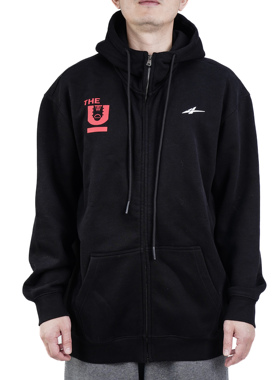 SPO x the U拉链开衫 黑色