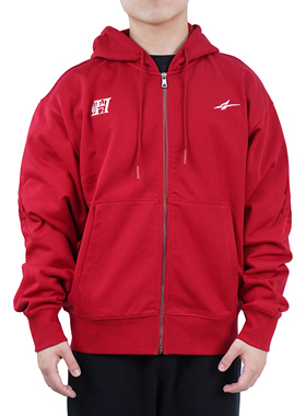 2025SPOxHQU拉链卫衣-40周年 深红色