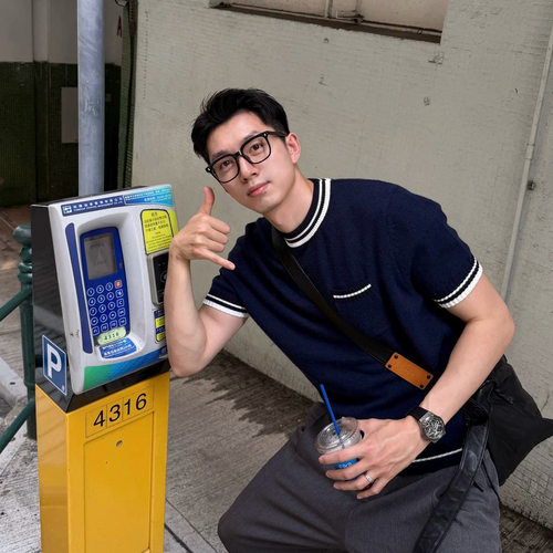 美式复古撞色条纹短袖针织衫男