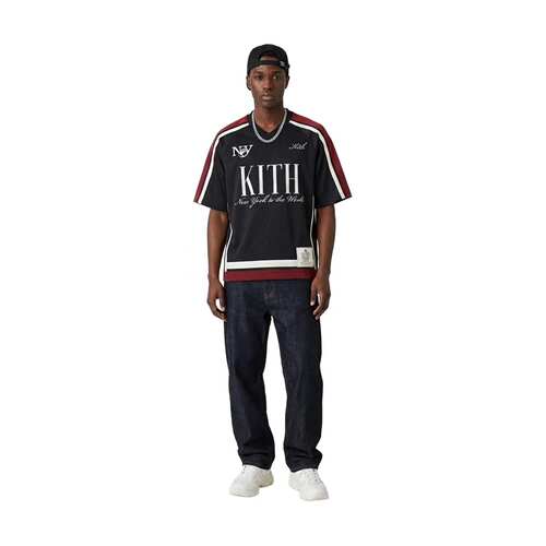 Kith Mesh Leon Jersey Tee  V领透气 网眼足球衣