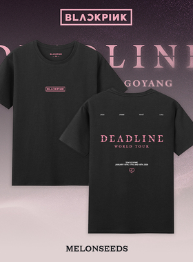 Blackpink同款短袖日本场周LisaT恤演唱会应援服DEADLINE上衣智秀