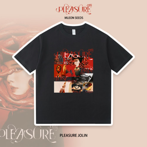 蔡依林周边2025新款PLEASURE专辑短袖纯棉应援服蛇头T恤七宗罪