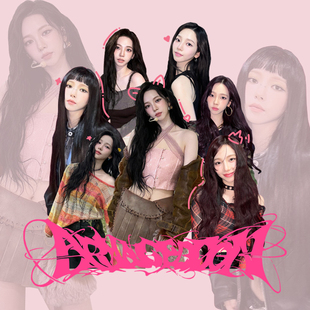 柳智敏周边T恤aespa应援服男女同款 纯棉韩系ins女友风涂鸦金冬天