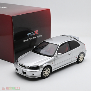 MH 1:18 本田思域 EK9 合金汽车模型 限量版 JDM 附送发动机 日系