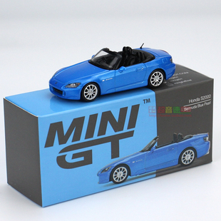 AP2合金汽车模型成品收藏跑车 TSM 珍珠蓝 S2000 MINIGT