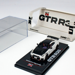 GTR 成品小比例收藏 NISMO白车黑盖 合金汽车模型 R35 INNO