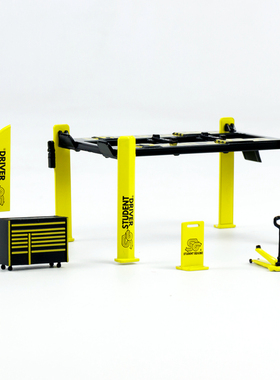 Tarmac Works 1:64汽车模型场景Garage tools set Student Driver