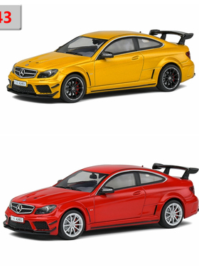 SOLIDO 1:43 奔驰MERCEDES C63 AMG BLACK SERIES合金汽车模型