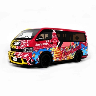 OTTO 1:18 丰田海狮Toyota Hiace liberty walk 宽体树脂汽车模型