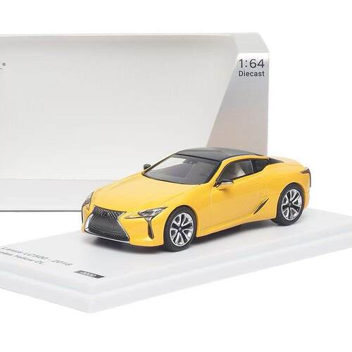AR BOX 1:64 雷克萨斯 LC500 2018款 黄色 合金汽车模型 成品摆件