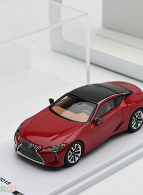 AR BOX 1:64 雷克萨斯 LC500 2018款 红色 合金汽车模型 成品摆件