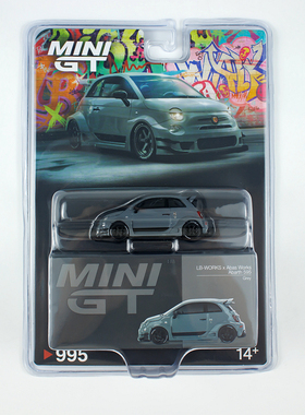 MINIGT 1:64 Abarth 595 合金汽车模型 阿巴斯成品 MGT00995-CH