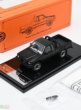 GCD 1:64 丰田hilux海拉克斯 SR5 黑色 合金汽车模型 可开前盖
