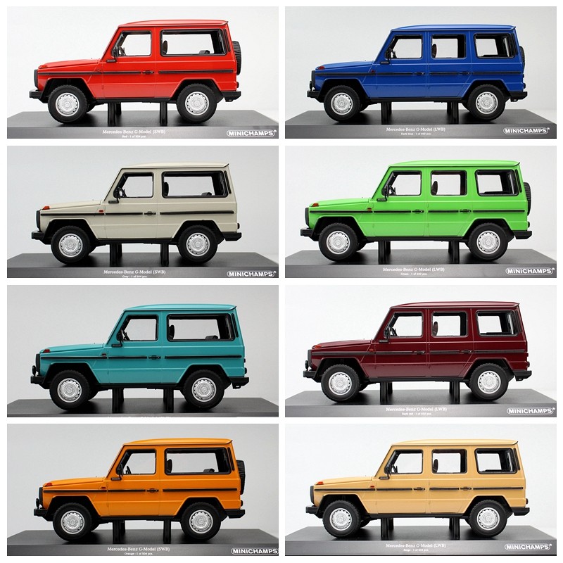 minichamps迷你切1:18奔驰G class 1980合金汽车模型 长轴短轴