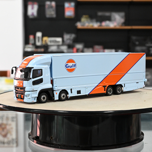 Tarmac Works 1:64 三菱Fuso Super Great GULF 海湾拖车合金车模