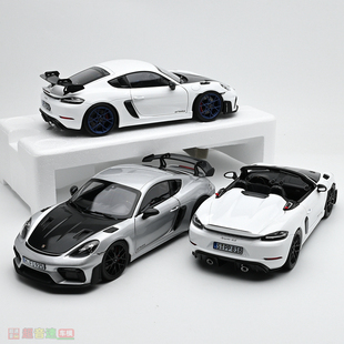 Norev 1:18 保时捷cayman gt4 718 合金汽车模型 成品摆件 收藏品