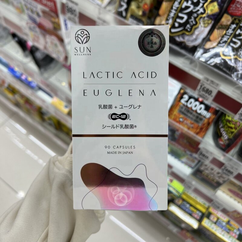 日本 代购SUN LATIC ACID EUGLENA 双岐杆菌乳酸菌+裸藻肠胃90粒