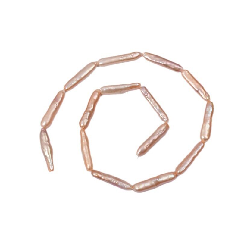 고급 작은 실버 바 진주 바로크 천연 이쑤시개 진주 DIY 수제 반제품 목걸이 귀걸이