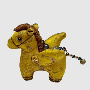 飞天小马项链 非遗宋锦真丝国风小饰品新中式挂件百搭小众礼物女