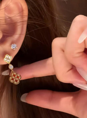 四叶草套装小众感手链项链