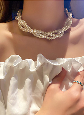 小香风多层巴洛克项链锁骨链