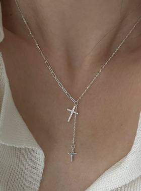 十字架吊坠小众设计感