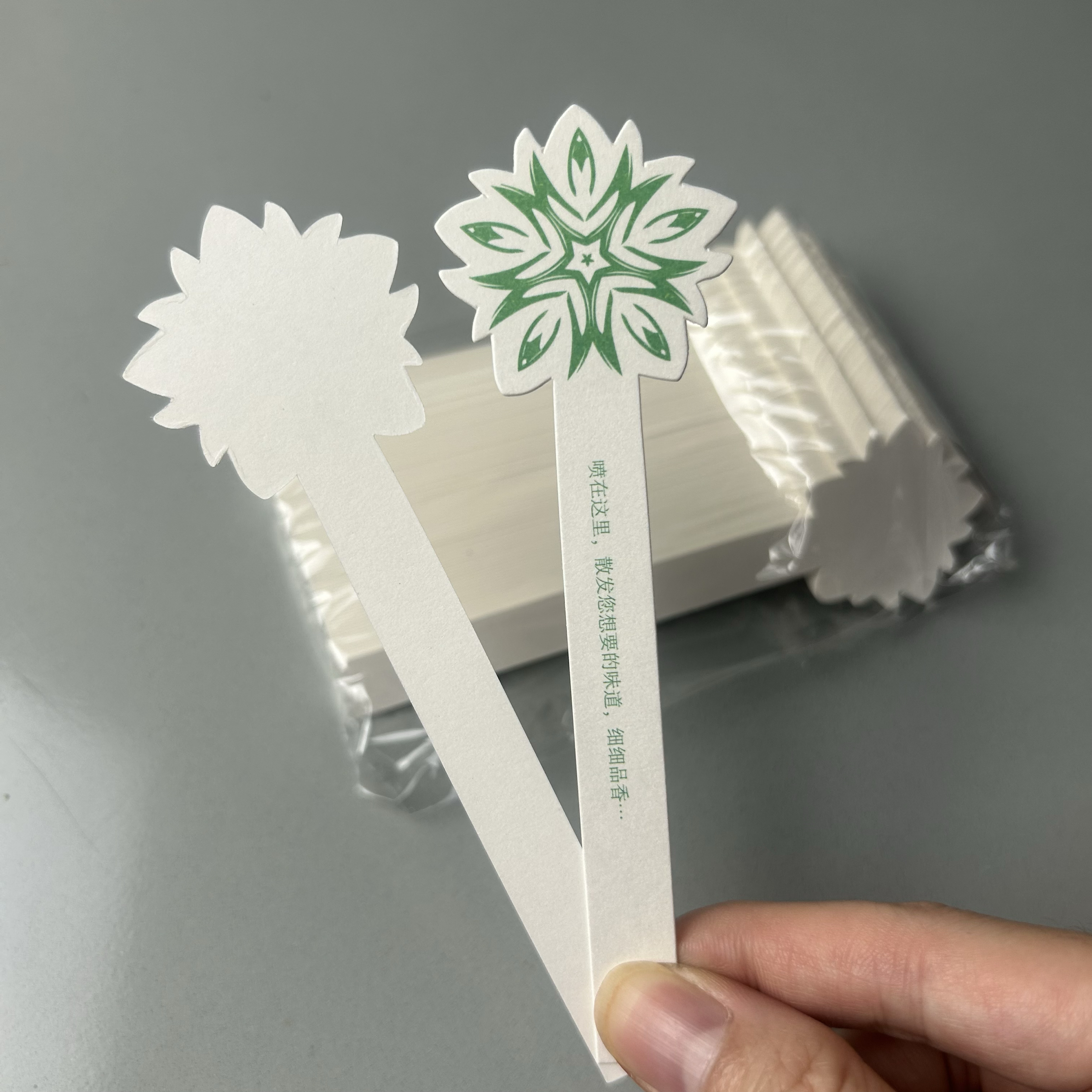 加厚花色试香纸闻香卡精油