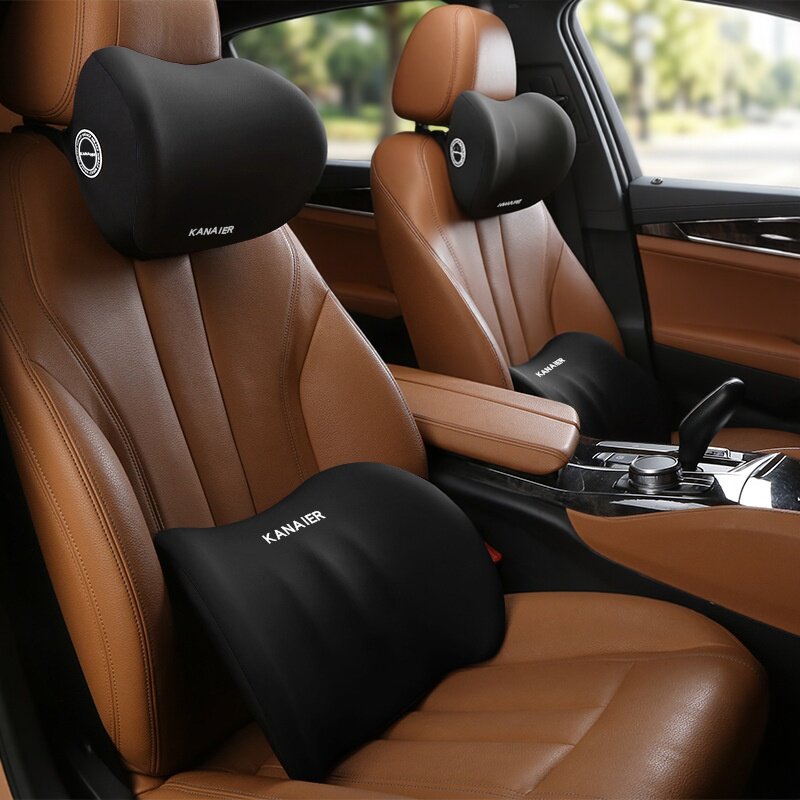 车用头枕腰靠柔软记忆棉腰托腰垫颈枕通用靠背车载支撑驾驶靠垫