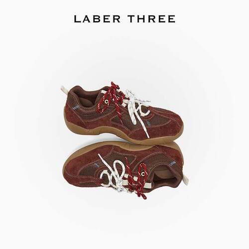LABER THREE 秋日出街B入干练简约山野系复古拼色德训鞋