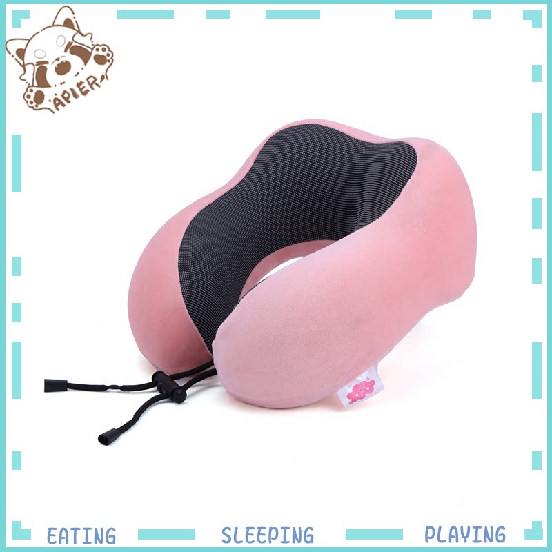 u型枕记忆棉旅行驼峰飞机枕航空颈椎慢回弹简约条纹颈枕办公旅游