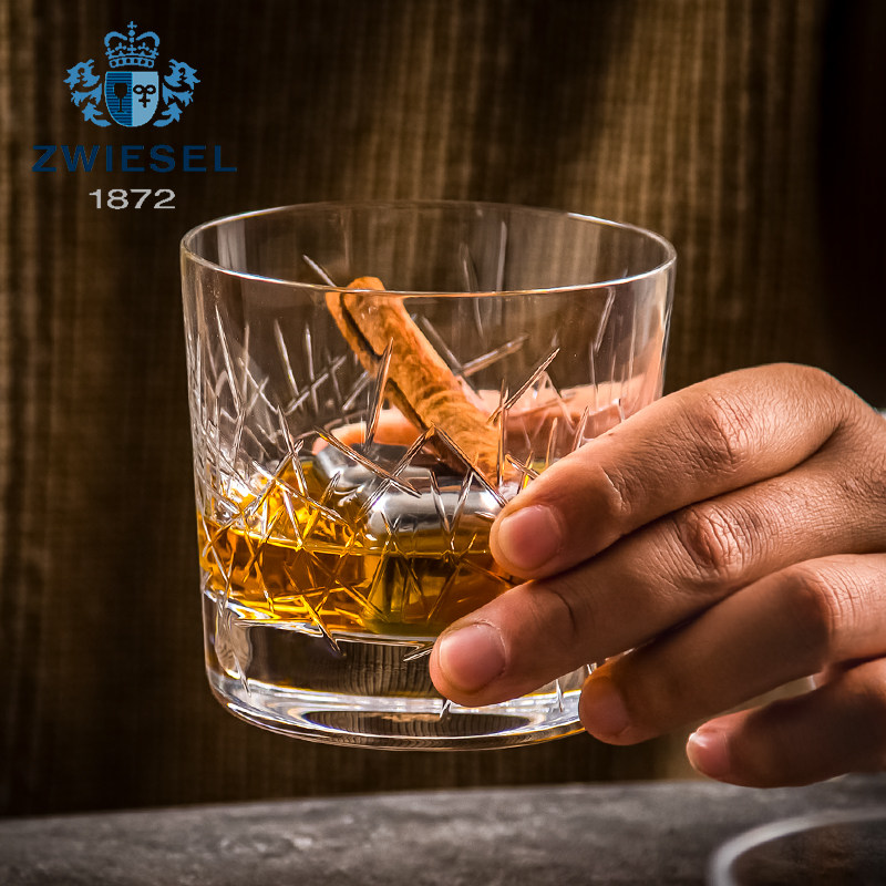 德国肖特圣维莎ZWIESEL/1872水晶玻璃威士忌杯手工刻花古典洋酒杯