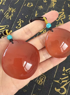 鱼惊石吊坠女青鱼石项链水线纹路