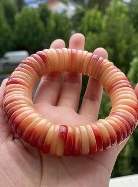 藏式满血骆驼骨切片珠手串骨头珠子手链高档文玩大肠珠子盘玩男女