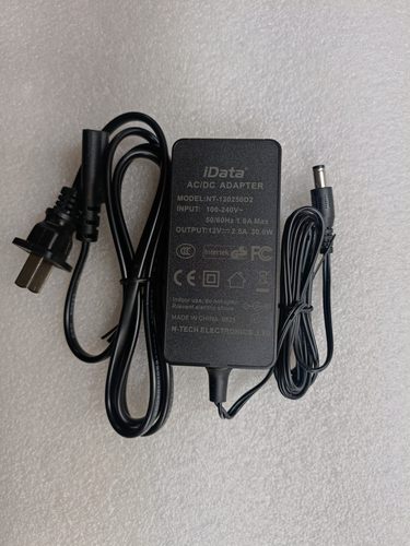iData扫描器12V2.5A电源适配器NT-120250D2电源供应器头5.5*2.1MM