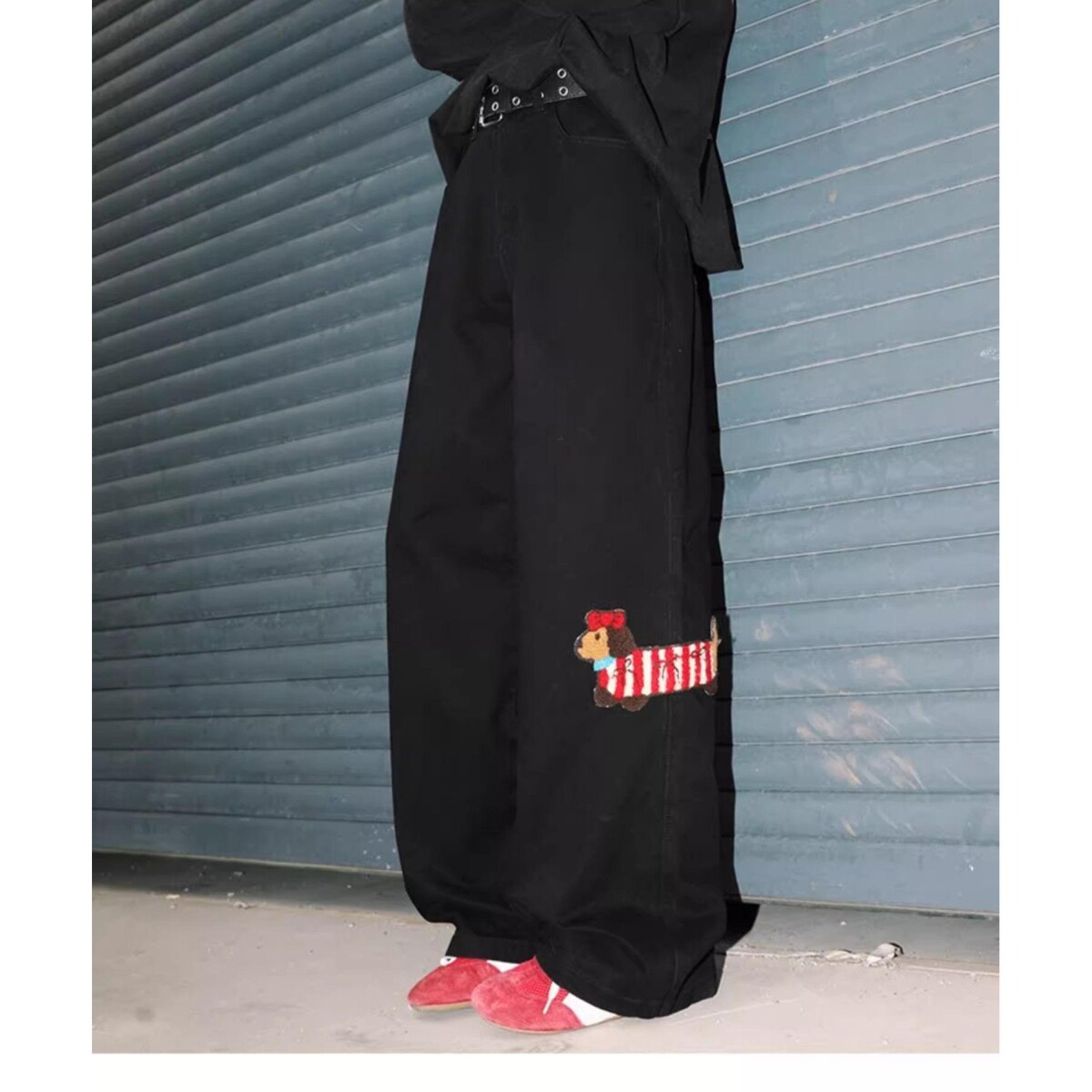 美式贴布腊肠狗牛仔裤男直筒宽松百搭高街休闲长裤子513CK332P50,男装牛仔裤,星座513