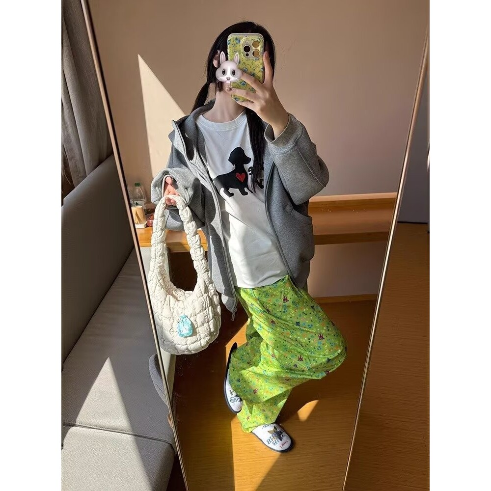美式复古阔腿休闲裤男女宽松休闲直筒工装长裤513CK099P35,男装工装外套,星座513
