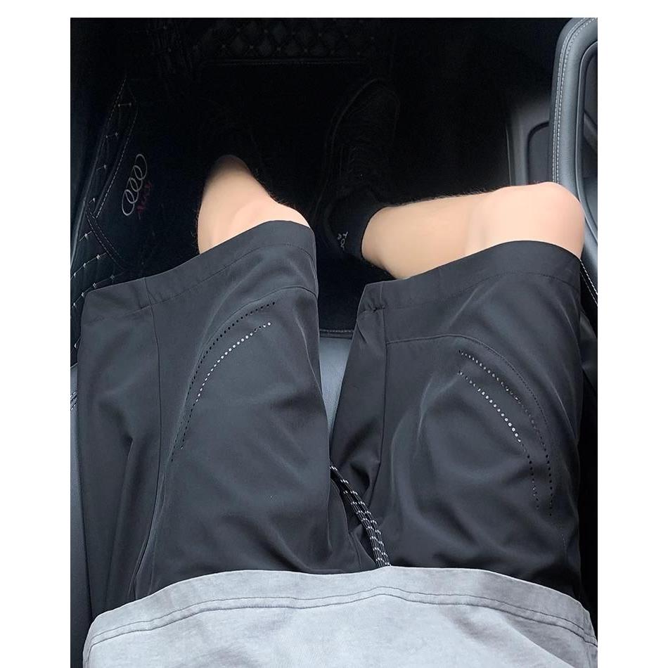 美式激光冲孔冰丝休闲短裤男夏季直筒五分中裤513DK1657特P23,女装休闲裤,星座513