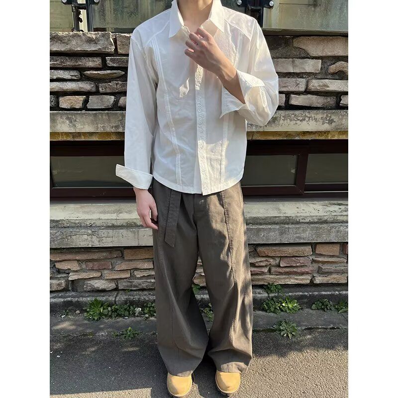 长袖衬衫日系港风宽松衬衣男生夏季潮流百搭513CX416P38,男装衬衫,星座513