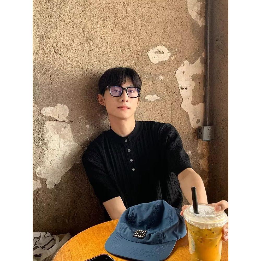 短袖t恤男潮牌夏季宽松五分新款简约印花上衣513DX409P37,男装T恤,星座513