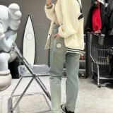 美人头复古做旧牛仔裤男女小脚裤夏新款513CK1041P32，男装牛仔裤，星座513