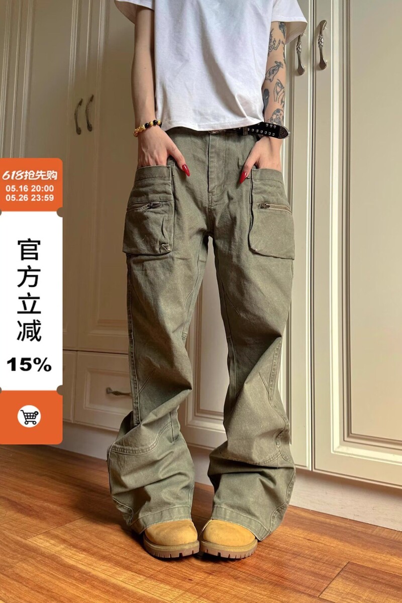 新宽松休闲男韩版潮流百搭裤子夏季阔腿拖地长裤513CK1147P56,男装休闲裤,星座513