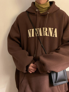 加绒加厚欧美式嘻哈高级感连帽印花潮流外套 男514-7 MYL6009 P65图片