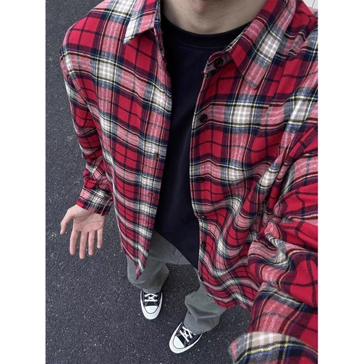 日系港风宽松衬衣男夏潮流百搭休闲长袖衬衫513CS1395P33,男装衬衫,星座513