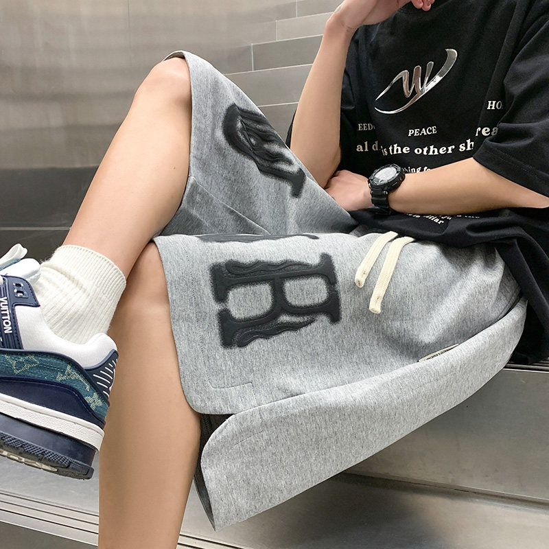 夏季大美式复古印花高街潮流百搭短裤DK2318P40514-7,男装休闲裤,星座513