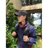 美式撞色拼接连帽冲锋衣防晒服夏季男女宽松休闲外套513FS1738P52，男装防晒衣，星座513