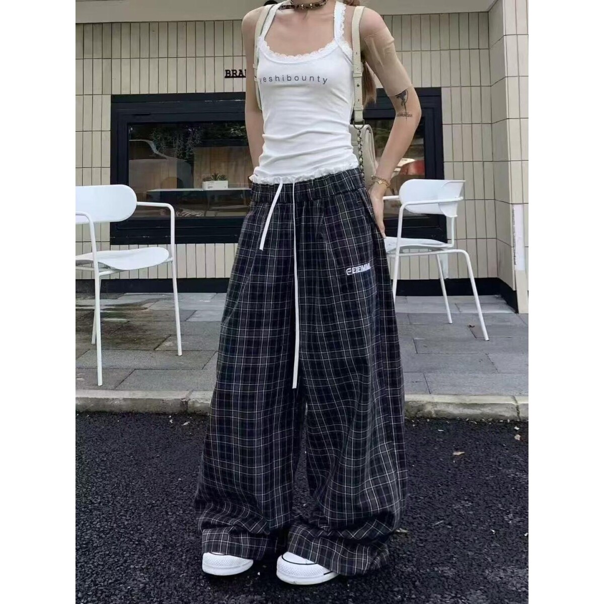 男女同款新美式潮牌薄款宽松大码运动休闲长裤513CK1005P38,男装休闲裤,星座513